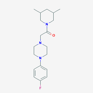 1-(3,5-Dimethylpiperidin-1-yl)-2-[4-(4-fluorophenyl)piperazin-1-yl]ethanone