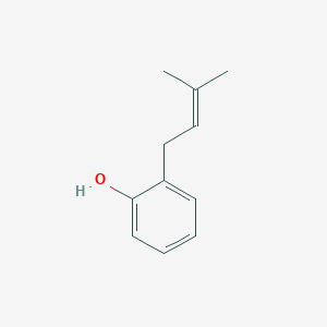 molecular formula C11H14O B073192 苯酚，邻-(3-甲基-2-丁烯基)- CAS No. 1128-92-3