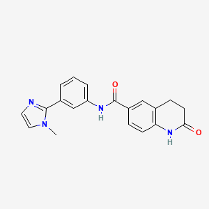 N-[3-(1-methylimidazol-2-yl)phenyl]-2-oxo-3,4-dihydro-1H-quinoline-6-carboxamide