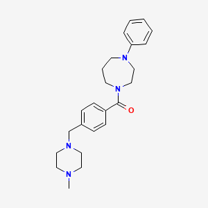 [4-[(4-Methylpiperazin-1-yl)methyl]phenyl]-(4-phenyl-1,4-diazepan-1-yl)methanone