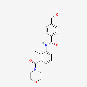 4-(methoxymethyl)-N-[2-methyl-3-(morpholine-4-carbonyl)phenyl]benzamide