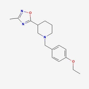 5-[1-[(4-Ethoxyphenyl)methyl]piperidin-3-yl]-3-methyl-1,2,4-oxadiazole