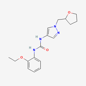 1-(2-Ethoxyphenyl)-3-[1-(oxolan-2-ylmethyl)pyrazol-4-yl]urea