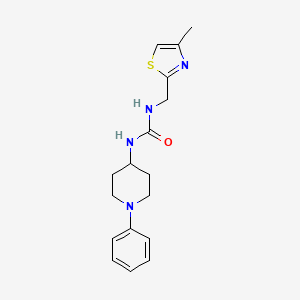 1-[(4-Methyl-1,3-thiazol-2-yl)methyl]-3-(1-phenylpiperidin-4-yl)urea