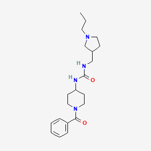 1-(1-Benzoylpiperidin-4-yl)-3-[(1-propylpyrrolidin-3-yl)methyl]urea