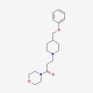 1-Morpholin-4-yl-3-[4-(phenoxymethyl)piperidin-1-yl]propan-1-one