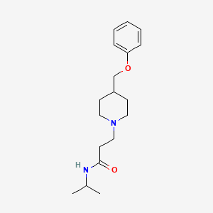 3-[4-(phenoxymethyl)piperidin-1-yl]-N-propan-2-ylpropanamide