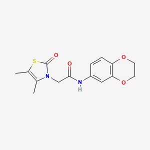 N-(2,3-dihydro-1,4-benzodioxin-6-yl)-2-(4,5-dimethyl-2-oxo-1,3-thiazol-3-yl)acetamide