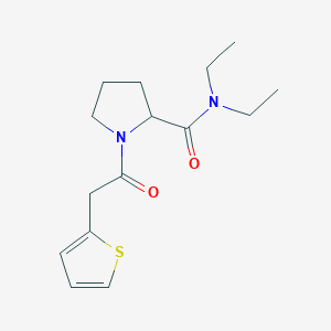 N,N-diethyl-1-(2-thiophen-2-ylacetyl)pyrrolidine-2-carboxamide