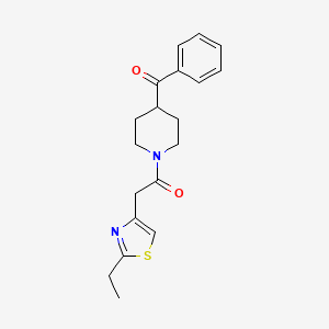 1-(4-Benzoylpiperidin-1-yl)-2-(2-ethyl-1,3-thiazol-4-yl)ethanone