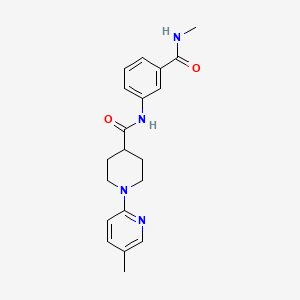 N-[3-(methylcarbamoyl)phenyl]-1-(5-methylpyridin-2-yl)piperidine-4-carboxamide