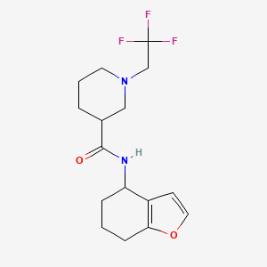 N-(4,5,6,7-tetrahydro-1-benzofuran-4-yl)-1-(2,2,2-trifluoroethyl)piperidine-3-carboxamide