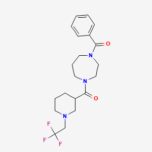 (4-Benzoyl-1,4-diazepan-1-yl)-[1-(2,2,2-trifluoroethyl)piperidin-3-yl]methanone