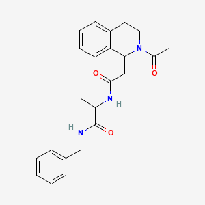 2-[[2-(2-acetyl-3,4-dihydro-1H-isoquinolin-1-yl)acetyl]amino]-N-benzylpropanamide