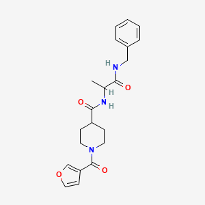 N-[1-(benzylamino)-1-oxopropan-2-yl]-1-(furan-3-carbonyl)piperidine-4-carboxamide