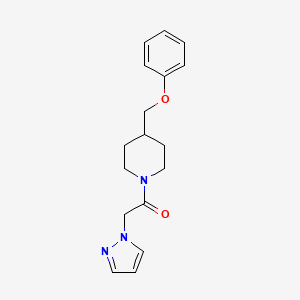 1-[4-(Phenoxymethyl)piperidin-1-yl]-2-pyrazol-1-ylethanone