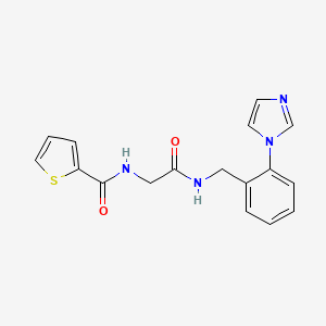 N-[2-[(2-imidazol-1-ylphenyl)methylamino]-2-oxoethyl]thiophene-2-carboxamide