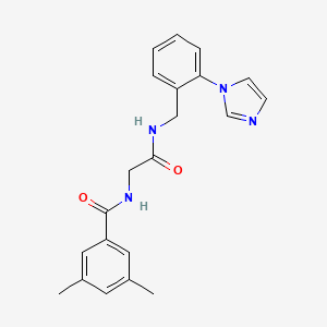 N-[2-[(2-imidazol-1-ylphenyl)methylamino]-2-oxoethyl]-3,5-dimethylbenzamide