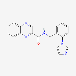 N-[(2-imidazol-1-ylphenyl)methyl]quinoxaline-2-carboxamide