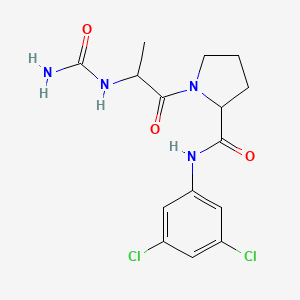 1-[2-(carbamoylamino)propanoyl]-N-(3,5-dichlorophenyl)pyrrolidine-2-carboxamide