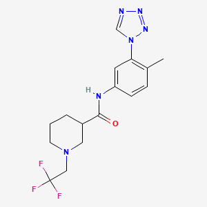 N-[4-methyl-3-(tetrazol-1-yl)phenyl]-1-(2,2,2-trifluoroethyl)piperidine-3-carboxamide