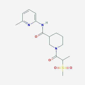 N-(6-methylpyridin-2-yl)-1-(2-methylsulfonylpropanoyl)piperidine-3-carboxamide