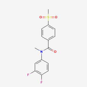 N-(3,4-difluorophenyl)-N-methyl-4-methylsulfonylbenzamide