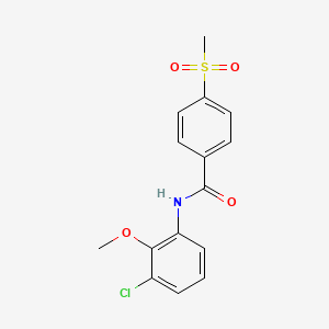 N-(3-chloro-2-methoxyphenyl)-4-methylsulfonylbenzamide