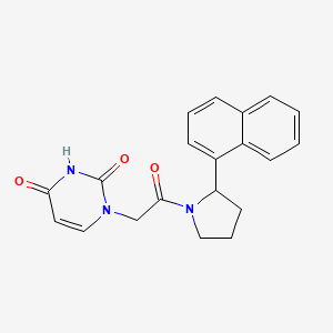 1-[2-(2-Naphthalen-1-ylpyrrolidin-1-yl)-2-oxoethyl]pyrimidine-2,4-dione