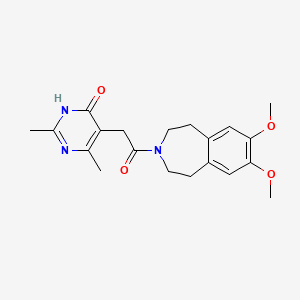 5-[2-(7,8-dimethoxy-1,2,4,5-tetrahydro-3-benzazepin-3-yl)-2-oxoethyl]-2,4-dimethyl-1H-pyrimidin-6-one