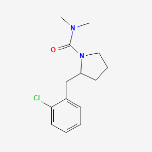 2-[(2-chlorophenyl)methyl]-N,N-dimethylpyrrolidine-1-carboxamide