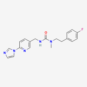 1-[2-(4-Fluorophenyl)ethyl]-3-[(6-imidazol-1-ylpyridin-3-yl)methyl]-1-methylurea