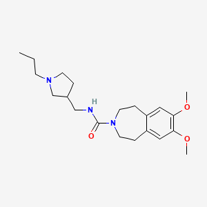 7,8-dimethoxy-N-[(1-propylpyrrolidin-3-yl)methyl]-1,2,4,5-tetrahydro-3-benzazepine-3-carboxamide