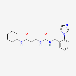 N-cyclohexyl-3-[(2-imidazol-1-ylphenyl)methylcarbamoylamino]propanamide