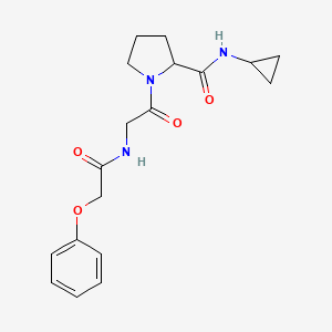 N-cyclopropyl-1-[2-[(2-phenoxyacetyl)amino]acetyl]pyrrolidine-2-carboxamide