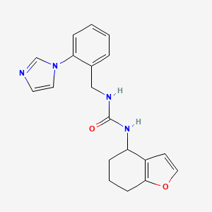 1-[(2-Imidazol-1-ylphenyl)methyl]-3-(4,5,6,7-tetrahydro-1-benzofuran-4-yl)urea