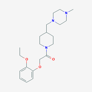 2-(2-Ethoxyphenoxy)-1-[4-[(4-methylpiperazin-1-yl)methyl]piperidin-1-yl]ethanone