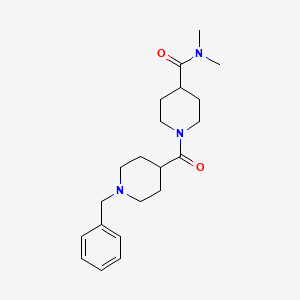 1-(1-benzylpiperidine-4-carbonyl)-N,N-dimethylpiperidine-4-carboxamide