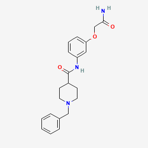 N-[3-(2-amino-2-oxoethoxy)phenyl]-1-benzylpiperidine-4-carboxamide