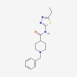 1-benzyl-N-(5-ethyl-1,3,4-thiadiazol-2-yl)piperidine-4-carboxamide