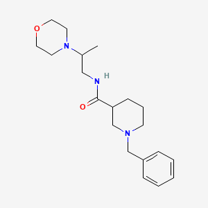 1-benzyl-N-(2-morpholin-4-ylpropyl)piperidine-3-carboxamide