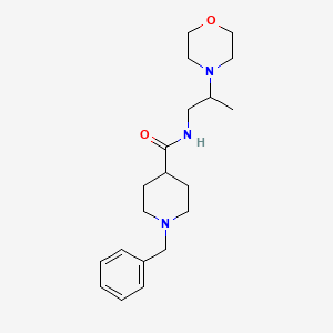 1-benzyl-N-(2-morpholin-4-ylpropyl)piperidine-4-carboxamide