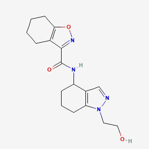 N-[1-(2-hydroxyethyl)-4,5,6,7-tetrahydroindazol-4-yl]-4,5,6,7-tetrahydro-1,2-benzoxazole-3-carboxamide