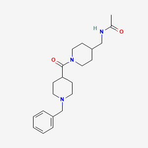 N-[[1-(1-benzylpiperidine-4-carbonyl)piperidin-4-yl]methyl]acetamide