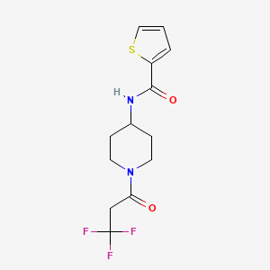 N-[1-(3,3,3-trifluoropropanoyl)piperidin-4-yl]thiophene-2-carboxamide