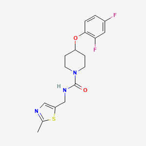 4-(2,4-difluorophenoxy)-N-[(2-methyl-1,3-thiazol-5-yl)methyl]piperidine-1-carboxamide