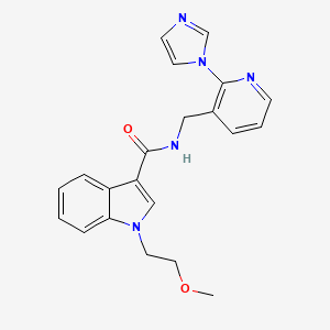 N-[(2-imidazol-1-ylpyridin-3-yl)methyl]-1-(2-methoxyethyl)indole-3-carboxamide