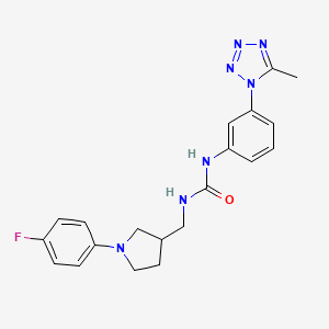 1-[[1-(4-Fluorophenyl)pyrrolidin-3-yl]methyl]-3-[3-(5-methyltetrazol-1-yl)phenyl]urea