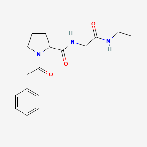 N-[2-(ethylamino)-2-oxoethyl]-1-(2-phenylacetyl)pyrrolidine-2-carboxamide