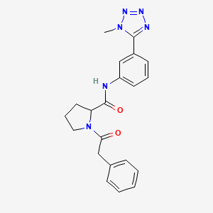 N-[3-(1-methyltetrazol-5-yl)phenyl]-1-(2-phenylacetyl)pyrrolidine-2-carboxamide